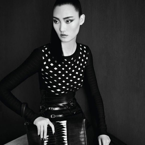 Herve Ledger Black and Beige Mini Dress - Picture 1 of 7